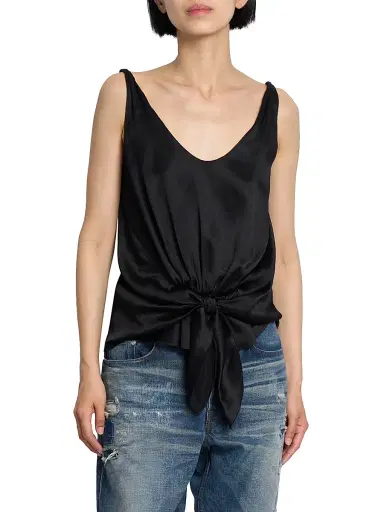 JW Anderson Women's Front-Knot Silk Top | Thumbnail 3 JW Anderson Women's Front-Knot Silk Top | Thumbnail 3