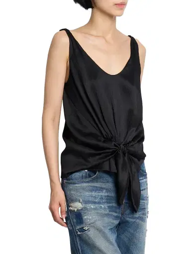 JW Anderson Women's Front-Knot Silk Top | Thumbnail 4 JW Anderson Women's Front-Knot Silk Top | Thumbnail 4