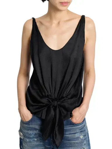 JW Anderson Women's Front-Knot Silk Top | Thumbnail 6 JW Anderson Women's Front-Knot Silk Top | Thumbnail 6