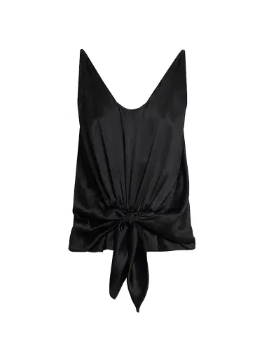 JW Anderson Women's Front-Knot Silk Top | Thumbnail 1 JW Anderson Women's Front-Knot Silk Top | Thumbnail 1