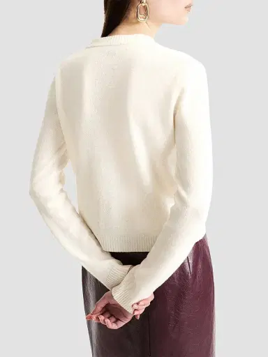Marella Women's Pure Cashmere Cardigan - Cream - Size XL | Thumbnail 4 Marella Women's Pure Cashmere Cardigan - Cream - Size XL | Thumbnail 4