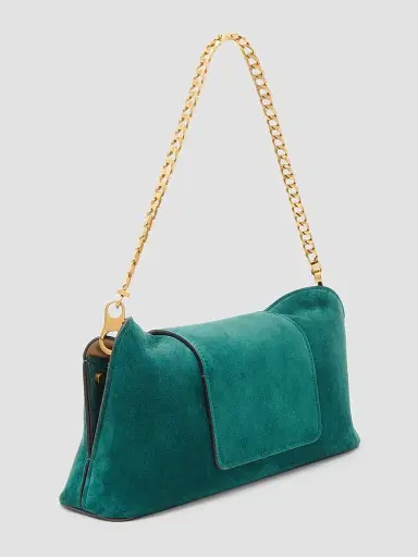 Versace Women's Medusa Suede Clutch | Thumbnail 6 Versace Women's Medusa Suede Clutch | Thumbnail 6