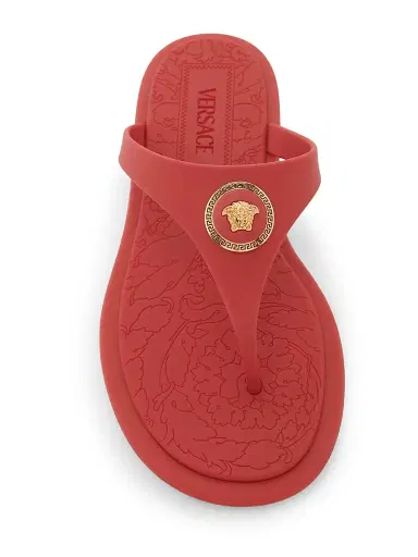 Versace Women's Medusa Baroque Flip-Flops - Fire | Thumbnail 4 Versace Women's Medusa Baroque Flip-Flops - Fire | Thumbnail 4