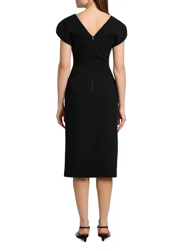 Jil Sander Women's Wool Sable Midi-Dress | Thumbnail 5 Jil Sander Women's Wool Sable Midi-Dress | Thumbnail 5
