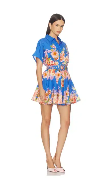 Hemant & Nandita Short Dress With Buckle Belt | Thumbnail 2 Hemant & Nandita Short Dress With Buckle Belt | Thumbnail 2