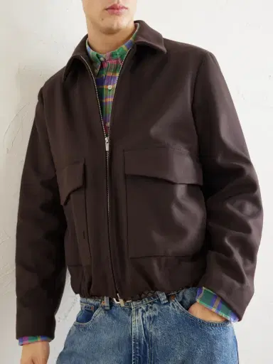 Barena Wool-Blend Felt Blouson Jacket - Men | Thumbnail 5 Barena Wool-Blend Felt Blouson Jacket - Men | Thumbnail 5
