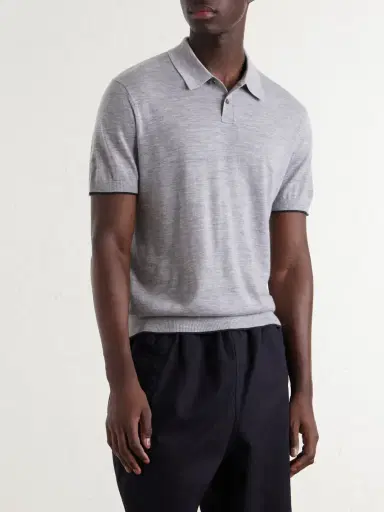 James Perse Cashmere Polo Shirt - Men | Thumbnail 3 James Perse Cashmere Polo Shirt - Men | Thumbnail 3