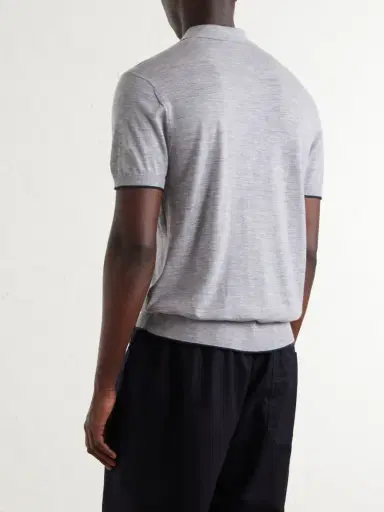 James Perse Cashmere Polo Shirt - Men | Thumbnail 4 James Perse Cashmere Polo Shirt - Men | Thumbnail 4