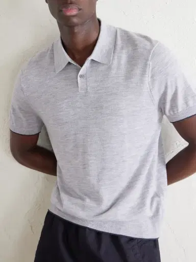 James Perse Cashmere Polo Shirt - Men | Thumbnail 5 James Perse Cashmere Polo Shirt - Men | Thumbnail 5