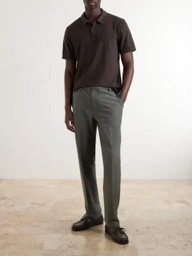 James Perse Supima Cotton-Jersey Polo Shirt - Men | Thumbnail 2 James Perse Supima Cotton-Jersey Polo Shirt - Men | Thumbnail 2