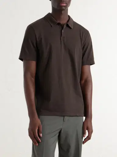 James Perse Supima Cotton-Jersey Polo Shirt - Men | Thumbnail 3 James Perse Supima Cotton-Jersey Polo Shirt - Men | Thumbnail 3