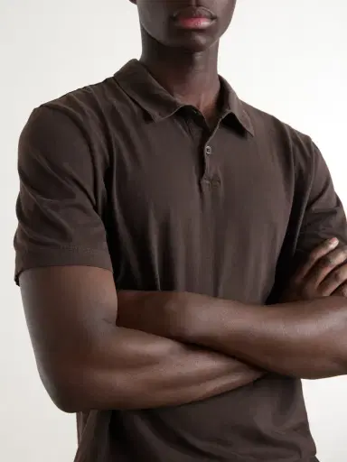 James Perse Supima Cotton-Jersey Polo Shirt - Men | Thumbnail 5 James Perse Supima Cotton-Jersey Polo Shirt - Men | Thumbnail 5