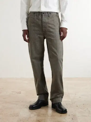 RRL Stanton Straight-Leg Striped Cotton-Twill Trousers - Men | Thumbnail 3 RRL Stanton Straight-Leg Striped Cotton-Twill Trousers - Men | Thumbnail 3