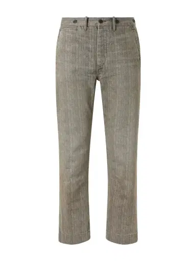 RRL Stanton Straight-Leg Striped Cotton-Twill Trousers - Men | Thumbnail 1 RRL Stanton Straight-Leg Striped Cotton-Twill Trousers - Men | Thumbnail 1