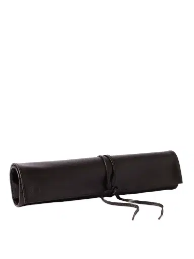 Wolf WM Brown Textured Vegan Leather Knife Roll - Men | Thumbnail 1 Wolf WM Brown Textured Vegan Leather Knife Roll - Men | Thumbnail 1