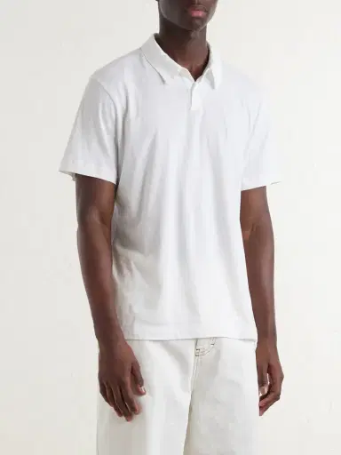 James Perse Lotus Cotton-Jersey Polo Shirt - Men | Thumbnail 3 James Perse Lotus Cotton-Jersey Polo Shirt - Men | Thumbnail 3