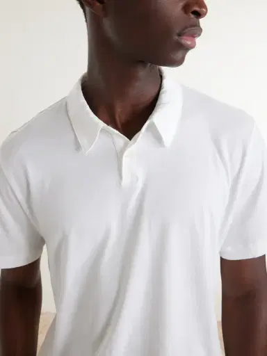 James Perse Lotus Cotton-Jersey Polo Shirt - Men | Thumbnail 5 James Perse Lotus Cotton-Jersey Polo Shirt - Men | Thumbnail 5
