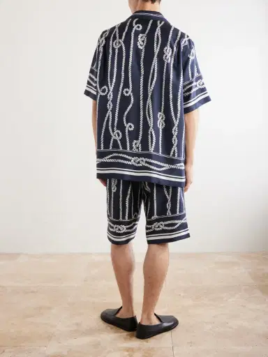Dolce & Gabbana Marina Camp-Collar Printed Silk-Twill Shirt - Men | Thumbnail 4 Dolce & Gabbana Marina Camp-Collar Printed Silk-Twill Shirt - Men | Thumbnail 4