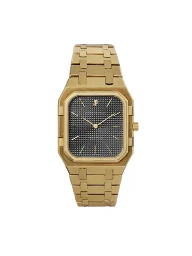 Stephanie Windsor Audemars Piguet Vintage 1980s Royal Oak Cube 33mm 18-Karat Gold Watch (Fits up to 7.2'' wrist) - Men | Thumbnail 1 Stephanie Windsor Audemars Piguet Vintage 1980s Royal Oak Cube 33mm 18-Karat Gold Watch (Fits up to 7.2'' wrist) - Men | Thumbnail 1