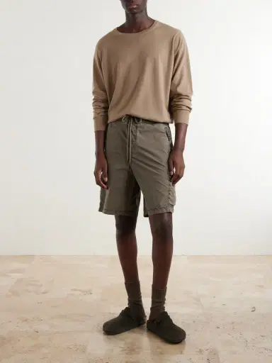James Perse Straight-Leg Stretch Cotton-Poplin Shorts - Men | Thumbnail 2 James Perse Straight-Leg Stretch Cotton-Poplin Shorts - Men | Thumbnail 2