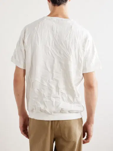Acne Studios Fansas Logo-Print Crinkled-Jersey T-Shirt - Men | Thumbnail 4 Acne Studios Fansas Logo-Print Crinkled-Jersey T-Shirt - Men | Thumbnail 4