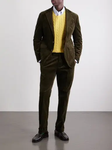 Polo Ralph Lauren Chester Tapered Cotton-Blend Corduroy Suit Trousers - Men | Thumbnail 2 Polo Ralph Lauren Chester Tapered Cotton-Blend Corduroy Suit Trousers - Men | Thumbnail 2