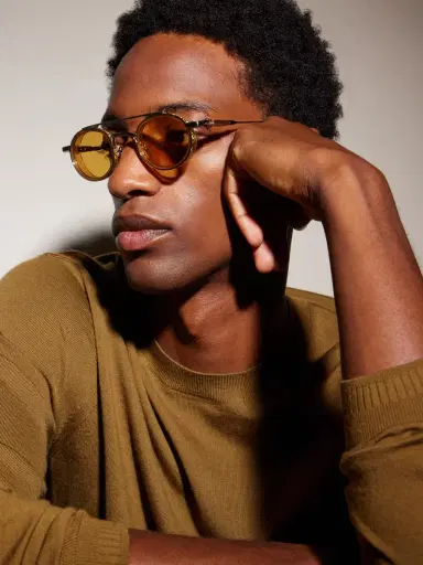 Jacques Marie Mage Livingston Round-Frame Gold-Plated Metal Sunglasses - Men | Thumbnail 2 Jacques Marie Mage Livingston Round-Frame Gold-Plated Metal Sunglasses - Men | Thumbnail 2