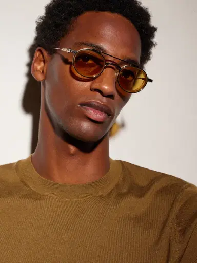 Jacques Marie Mage Livingston Round-Frame Gold-Plated Metal Sunglasses - Men | Thumbnail 5 Jacques Marie Mage Livingston Round-Frame Gold-Plated Metal Sunglasses - Men | Thumbnail 5