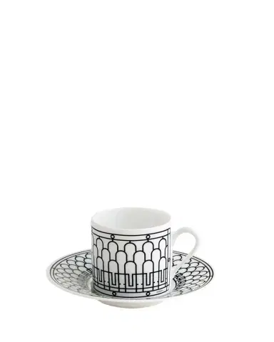 HERMÈS H Deco Coffee Cup and Saucer, 3 oz. | Thumbnail 1 HERMÈS H Deco Coffee Cup and Saucer, 3 oz. | Thumbnail 1