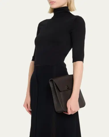 Akris Anouk Small Leather Messenger Bag | Thumbnail 2 Akris Anouk Small Leather Messenger Bag | Thumbnail 2