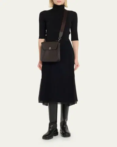 Akris Anouk Small Leather Messenger Bag | Thumbnail 5 Akris Anouk Small Leather Messenger Bag | Thumbnail 5