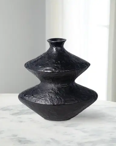 Regina Andrew Poe Metal Vase, Black | Thumbnail 3 Regina Andrew Poe Metal Vase, Black | Thumbnail 3