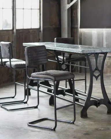 Regina Andrew Dylan Leather Bar Stool 30" | Thumbnail 2 Regina Andrew Dylan Leather Bar Stool 30" | Thumbnail 2
