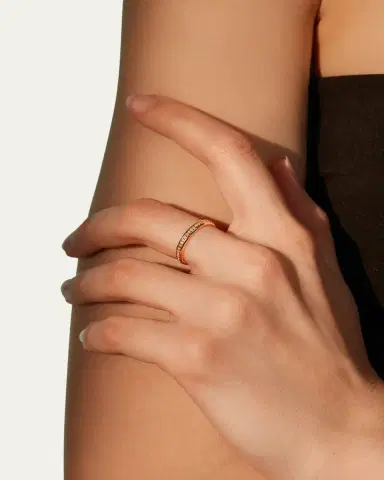 Emily P. Wheeler 18K Yellow Gold Dash Diamond Ring | Thumbnail 2 Emily P. Wheeler 18K Yellow Gold Dash Diamond Ring | Thumbnail 2