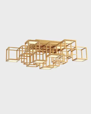 Eurofase Ferro Geometric Cube Flush Mount | Thumbnail 3 Eurofase Ferro Geometric Cube Flush Mount | Thumbnail 3