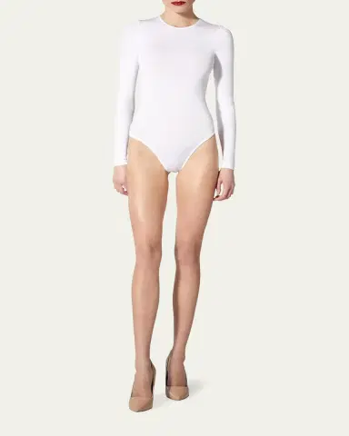 Wolford Jewel Neck Long-Sleeve Bodysuit | Thumbnail 2 Wolford Jewel Neck Long-Sleeve Bodysuit | Thumbnail 2