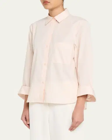 TWP Next Morning Button-Front Shirt | Thumbnail 4 TWP Next Morning Button-Front Shirt | Thumbnail 4