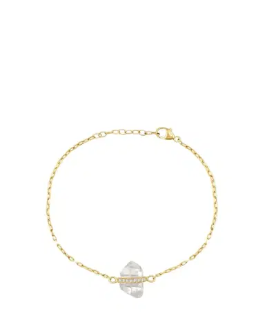 JIA JIA 14K Crystal Quartz Diamond Bar Bracelet | Thumbnail 1 JIA JIA 14K Crystal Quartz Diamond Bar Bracelet | Thumbnail 1
