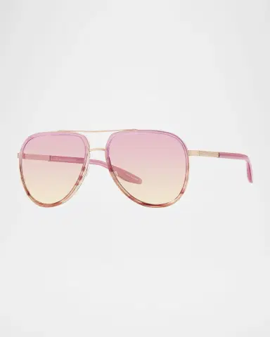 Barton Perreira Cani Titanium Aviator Sunglasses | Thumbnail 3 Barton Perreira Cani Titanium Aviator Sunglasses | Thumbnail 3
