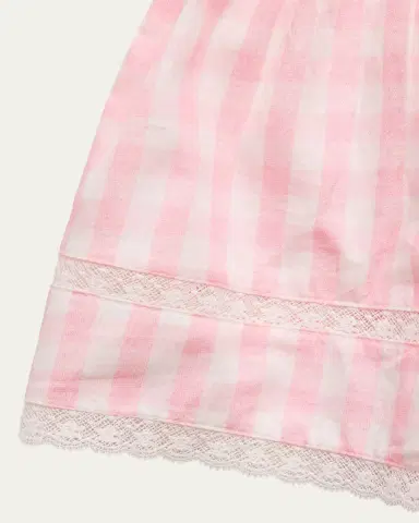 LoveShackFancy Girl's Fiorella Gingham Top, Size 3-6 | Thumbnail 3 LoveShackFancy Girl's Fiorella Gingham Top, Size 3-6 | Thumbnail 3