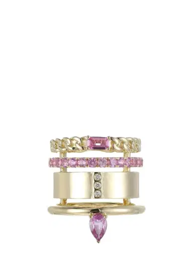 Type Jewelry Typestack Pink Sapphire and Diamond Ring | Thumbnail 1 Type Jewelry Typestack Pink Sapphire and Diamond Ring | Thumbnail 1