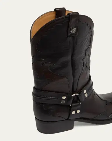 Versace Men's Nubuck Leather Western Boots | Thumbnail 5 Versace Men's Nubuck Leather Western Boots | Thumbnail 5