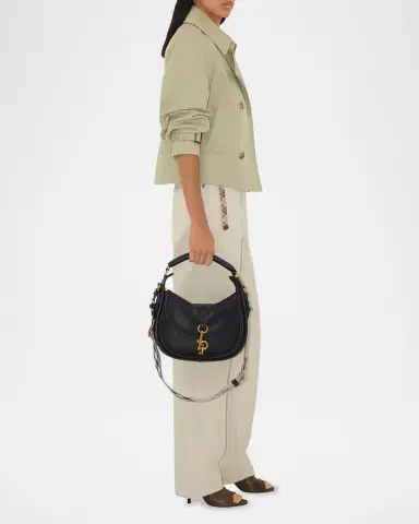 Burberry Small Clip Leather Messenger Bag | Thumbnail 2 Burberry Small Clip Leather Messenger Bag | Thumbnail 2