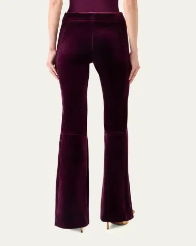 Akris Faris Neoprene Velvet Bootcut-Leg Pants | Thumbnail 3 Akris Faris Neoprene Velvet Bootcut-Leg Pants | Thumbnail 3