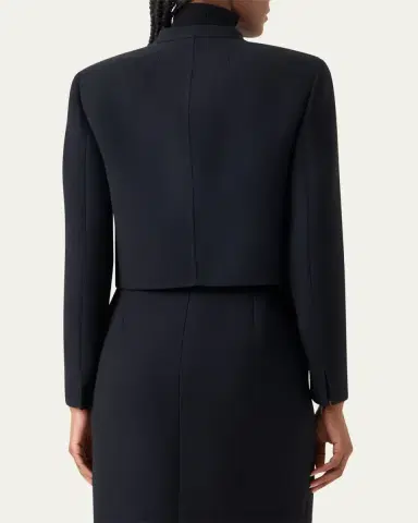 Akris Kadet Short Wool Jacket | Thumbnail 3 Akris Kadet Short Wool Jacket | Thumbnail 3