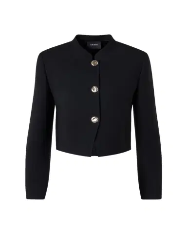 Akris Kadet Short Wool Jacket | Thumbnail 1 Akris Kadet Short Wool Jacket | Thumbnail 1