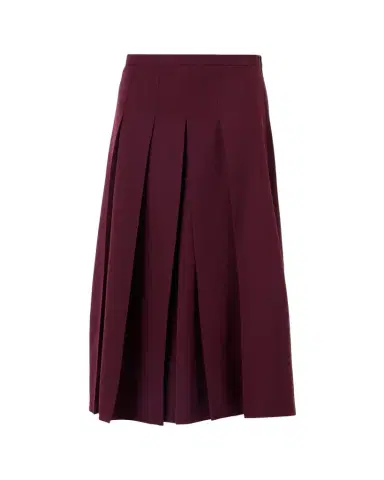 Akris Wool Gabardine Pleated Midi Skirt | Thumbnail 1 Akris Wool Gabardine Pleated Midi Skirt | Thumbnail 1