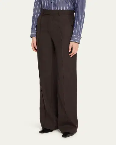 Nili Lotan Etoile Virgin Wool Relaxed-Leg Pants | Thumbnail 4 Nili Lotan Etoile Virgin Wool Relaxed-Leg Pants | Thumbnail 4