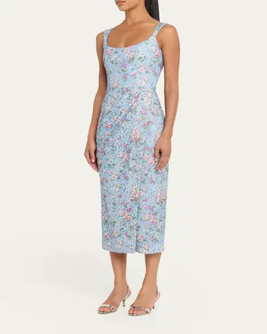 Markarian Marla Floral-Lace Wrap Midi Dress | Thumbnail 4 Markarian Marla Floral-Lace Wrap Midi Dress | Thumbnail 4