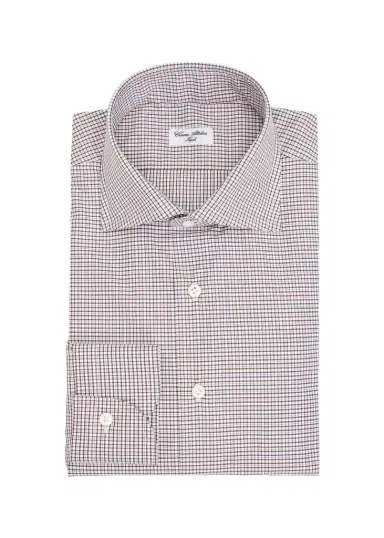 Cesare Attolini Men's Cotton and Cashmere Micro-Plaid Button-Down Shirt | Thumbnail 1 Cesare Attolini Men's Cotton and Cashmere Micro-Plaid Button-Down Shirt | Thumbnail 1
